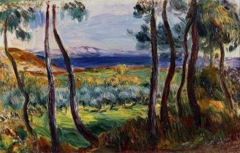 Pierre Auguste Renoir : Pines in the Vicinity of Cagnes
